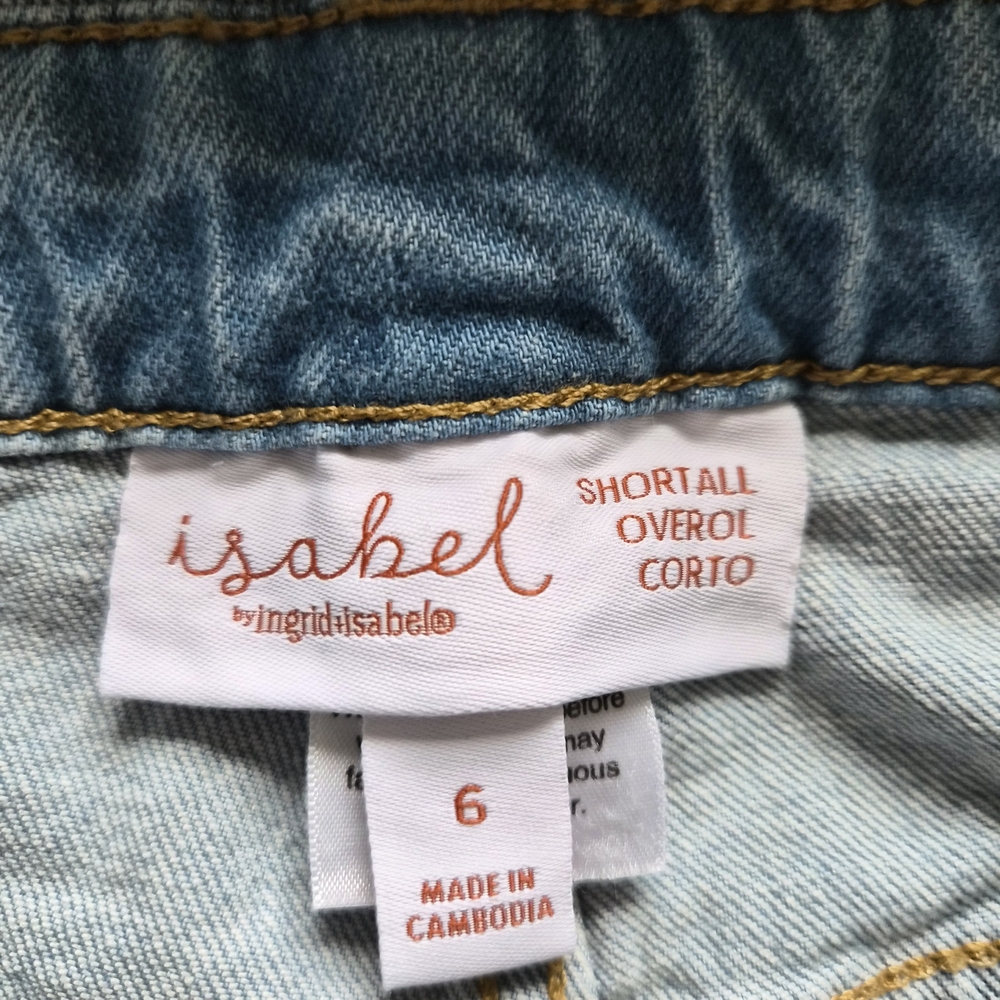 Isabel Light Blue Denim Maternity Overalls - Picture 3 of 3